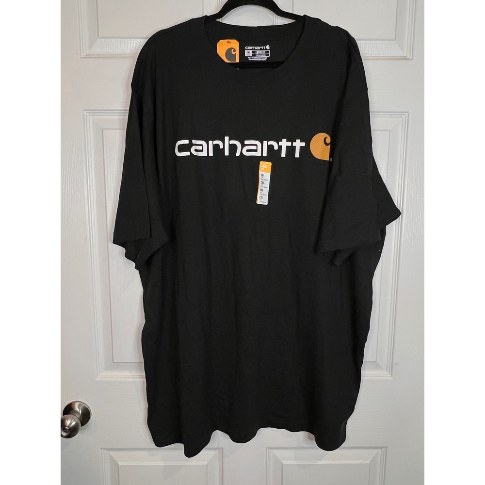 NWT Carhartt Loose Fit Heavyweight Logo Graphic T-Shirt Black 2XL Tall K195